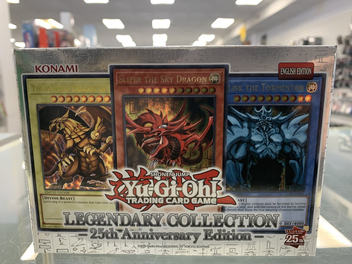 Dream_Wizards's tweet photo. The Yu-Gi-Oh! Legendary 25th Anniversary Edition is now at Dream Wizards. #yugioh #yugiohtcg https://t.co/TdHG6PzKo1