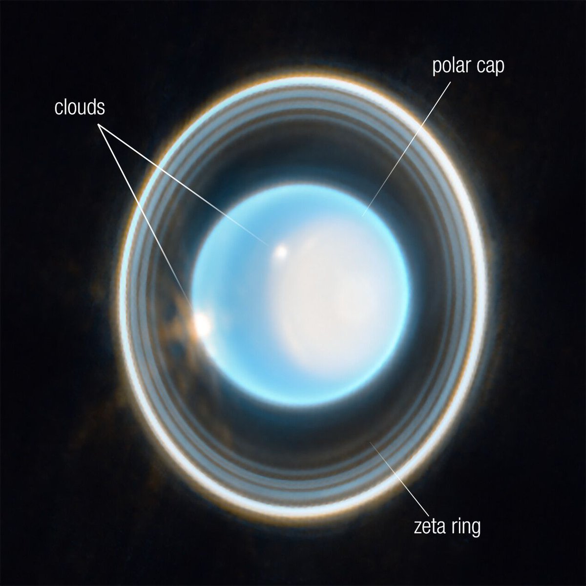 CaraSantaMaria's tweet photo. Scientists just used the most powerful space telescope ever built to look at Uranus. 🤩
Image: NASA/ESA/CSA/STScI/J.
#JWST #Uranus #SpaceImage #SpaceTelescope #JamesWebb
https://t.co/MAXnfuoEqO via @ScienceAlert https://t.co/1MKVZVO5EM