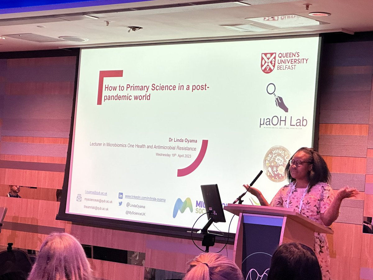 DrDianeAshiru's tweet photo. #microbio2023: What an amazing science outreach project by @LindaOyama & great sharing of lessons learnt too. It didn’t involve slime (which children had come to expect as science), yet the children had so much fun, gained significantly and conducted valuable independent research https://t.co/5YTyOOrpBI