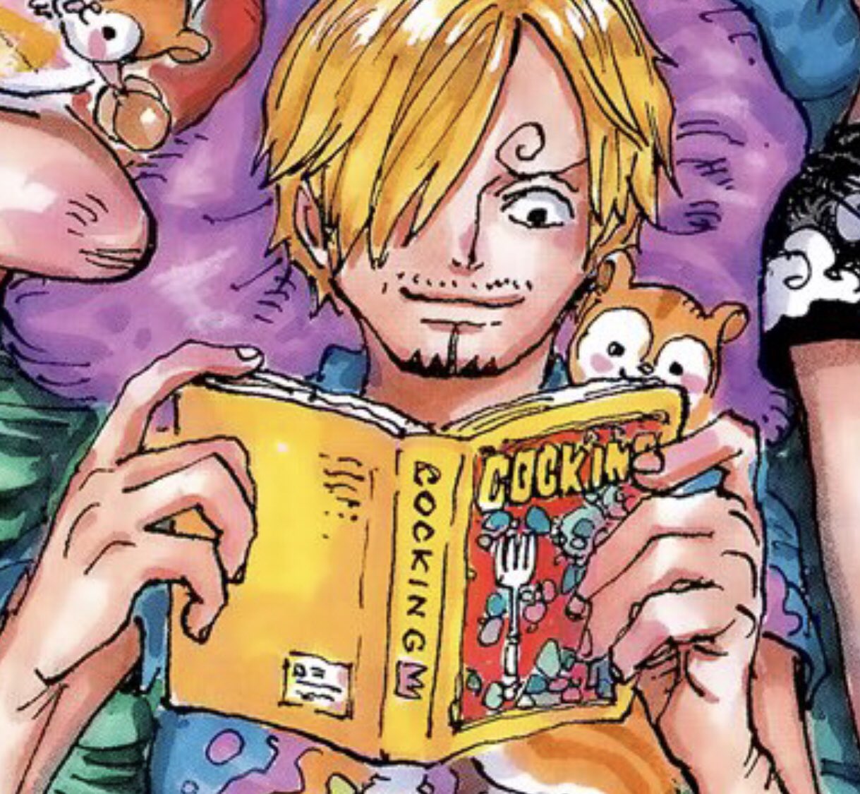 ONE PIECE 輩缶バッジ　SANJI reading Sanji - Badge - ONE PIECE (サンジ 「ワンピース “輩”缶バッジ