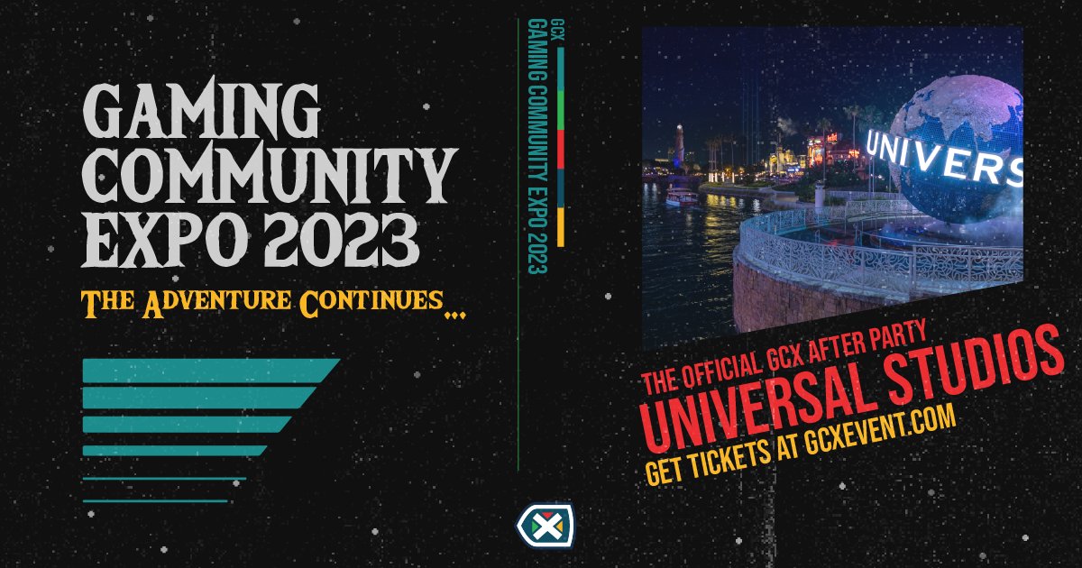 ATTENTION GCX ATTENDEES!

We have some exciting news to share: We're hosting our Official GCX After Party at Universal Studios! August 5 starting at 5PM — with a private, closed park experience happening from 9PM - 12AM!

Details in the Tweet thread below👇