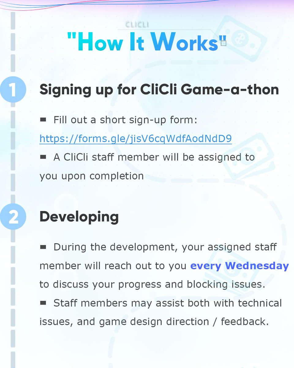 TheCliCli's tweet photo. Curious about Game-a-thon? Get a glimpse of this thrilling event and start your journey towards creative development with us today! Embark on your path to game dev success and enjoy the rewards along the way!

#CliCli #gamedev #indiedev #UGC 
#IndieGameDev #indiegame https://t.co/4aKi2UC3iX