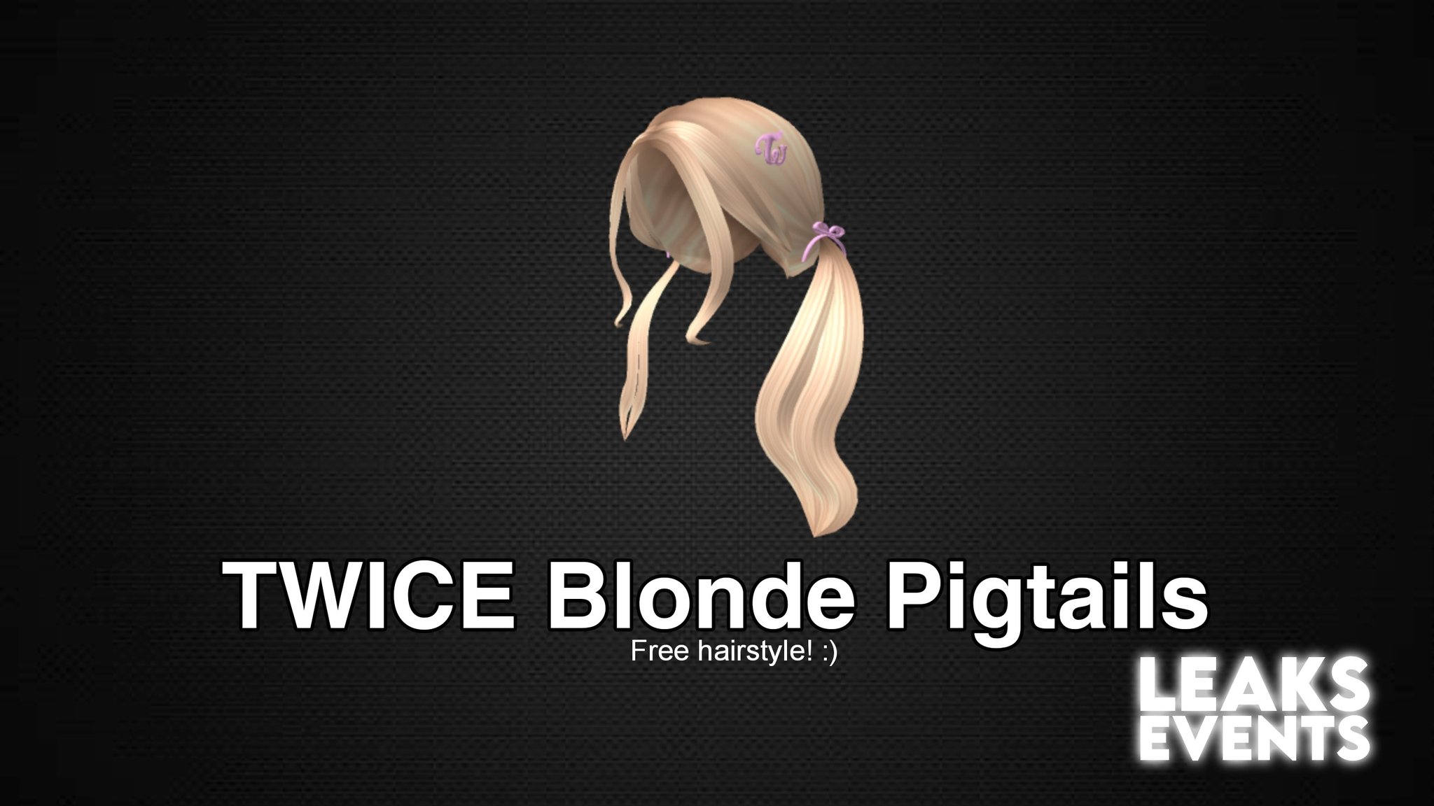 How To Get The TWICE Blonde Pigtails in TWICE SQUARE, Free Hair!