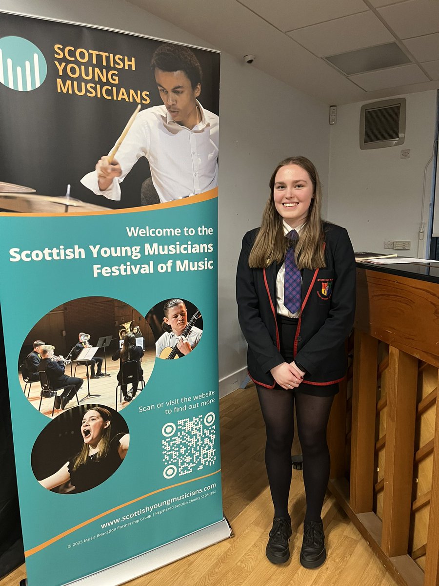 Well done to Lucy, in S6, for representing Gryffe in Renfrewshire’s Young Musician of the Year. What an incredible performance - you made us all very proud!