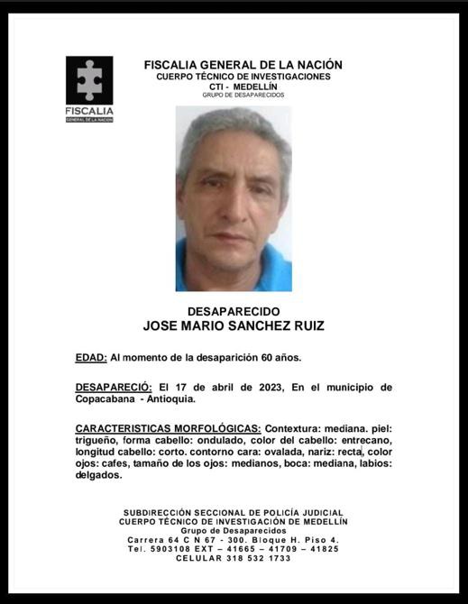 MartaMarula1961's tweet photo. 🆘🆘🆘🆘🆘
@FiscaliaCol, @MONYRODRIGUEZOF
@PoliciaColombia
El es Mario mi familiar desapareció cuando iba para Hidroitüango a trabajar.
Salió después de las 5 am de la casa y nunca llegó al trabajo.
El carro de la empresa lo encontraron cerca del peaje del trapiche. https://t.co/Z8y5YVHxiX