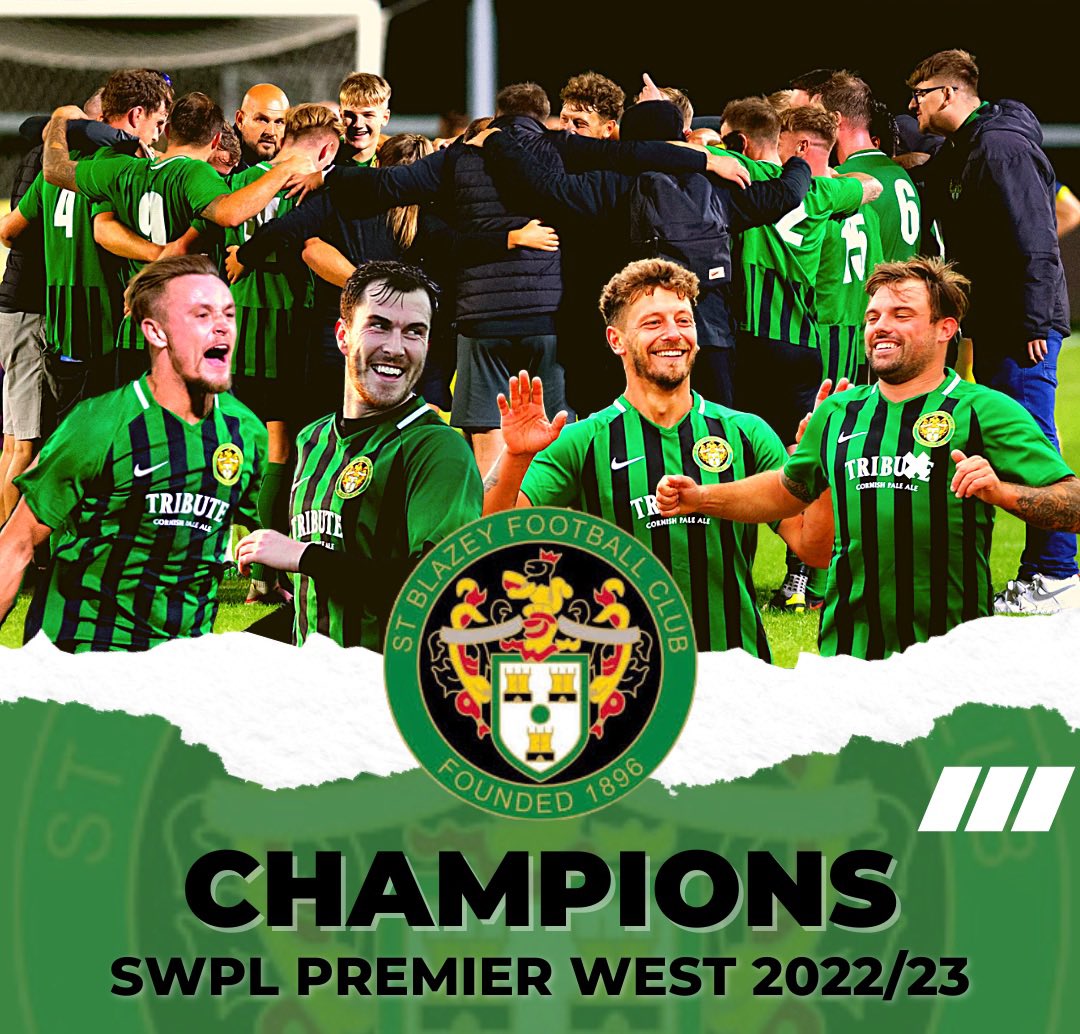 Full Time - 

Blazey 3 - 2 <a href="/StickerAFC/">Sticker AFC</a> 

WE ARE <a href="/swpleague/">WALTER C. PARSON PENINSULA LEAGUE</a> WEST CHAMPIONS!!!

💚🖤