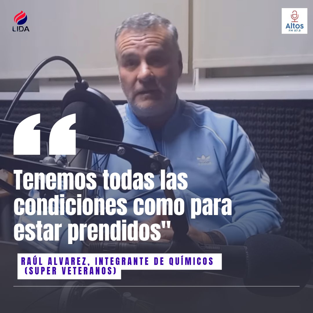 lidabboficial's tweet photo. ⚽#MicroRadio | Repasamos la entrevista de Raúl Álvarez, jugador de Químicos de la categoría #SuperVeteranos
👉🏻 Link de la entrevista completa: https://t.co/PDTm58QlJh https://t.co/Fz2rQzf3g7