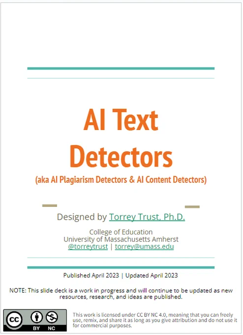 Screenshot of the AI Text Detectors main slide