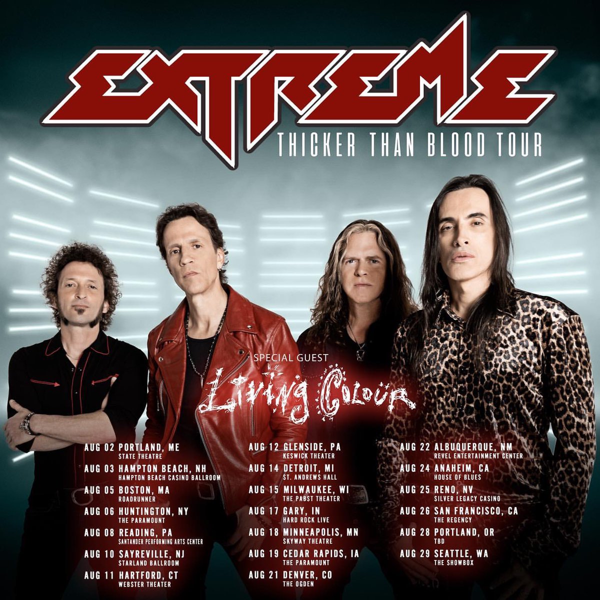 DougWimbish's tweet photo. Just announced!! 🗞

@LivingColour is hitting the road this August 2023 as special guest with @ExtremeBand 🎶👏🏾

🎟 Presale starts Wed. Apr 19 at noon EDT
General tickets on sale Fri. Apr 21

https://t.co/NdIDEUfHxs https://t.co/KmqUMvk0Uv