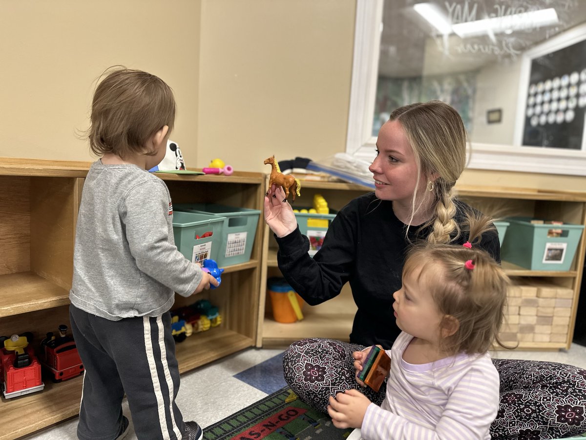 nurturedelc's tweet photo. ⭐️ STAFF SPOTLIGHT ⭐️ We are highlighting Ms. Mackenzie Dube! She is the Lead Teacher in Toddler 1 at #ddcsmithfield. She has been at the center for about a year and a half. Her favorite thing to do with the toddlers is outside time and library.
#employeespotlight #weareddc https://t.co/3eVR3pXplp