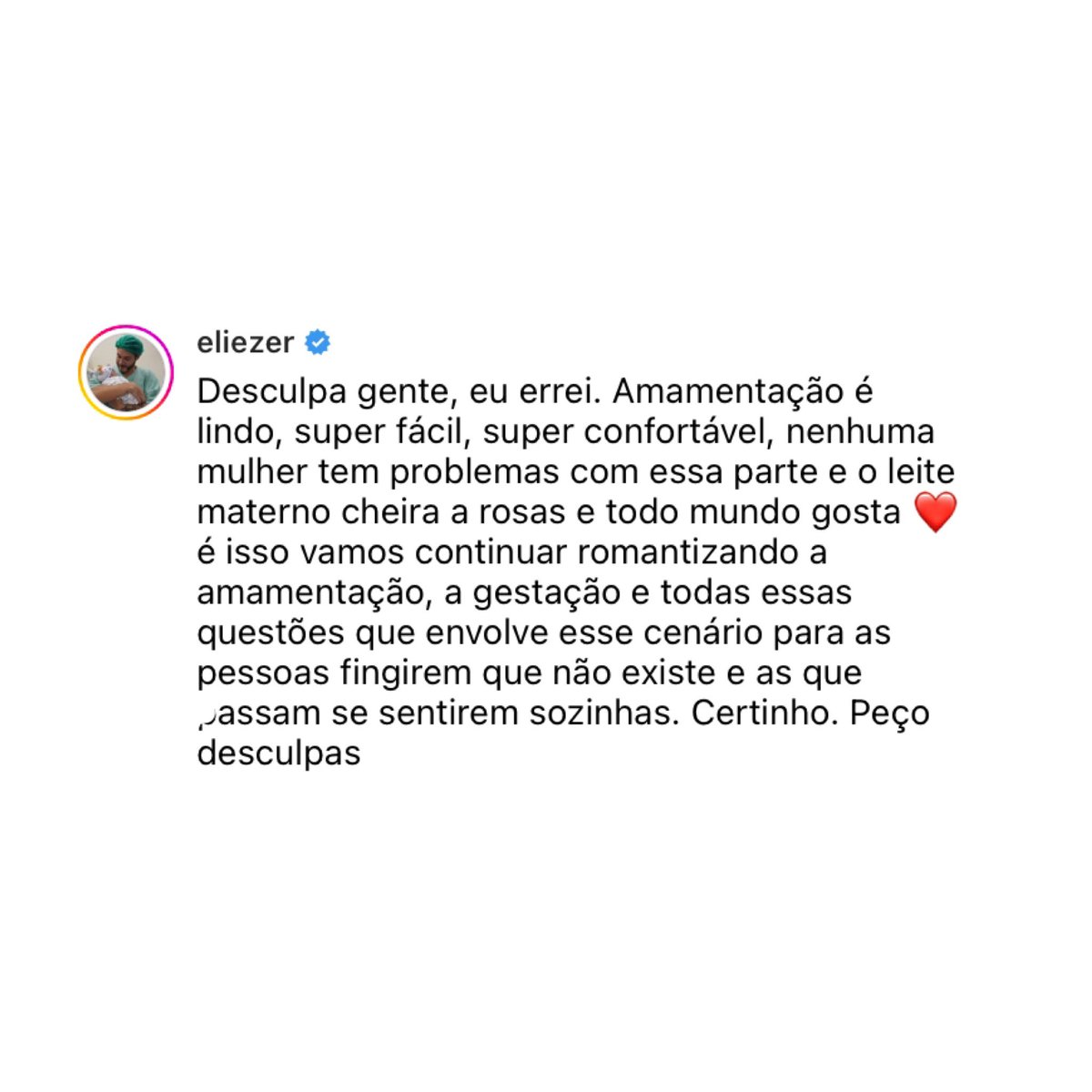 choquei's tweet photo. 🚨VEJA: Eliezer se pronuncia após ter dito que leite materno tem “cheiro azedo”. https://t.co/Qwx2oXbfRY