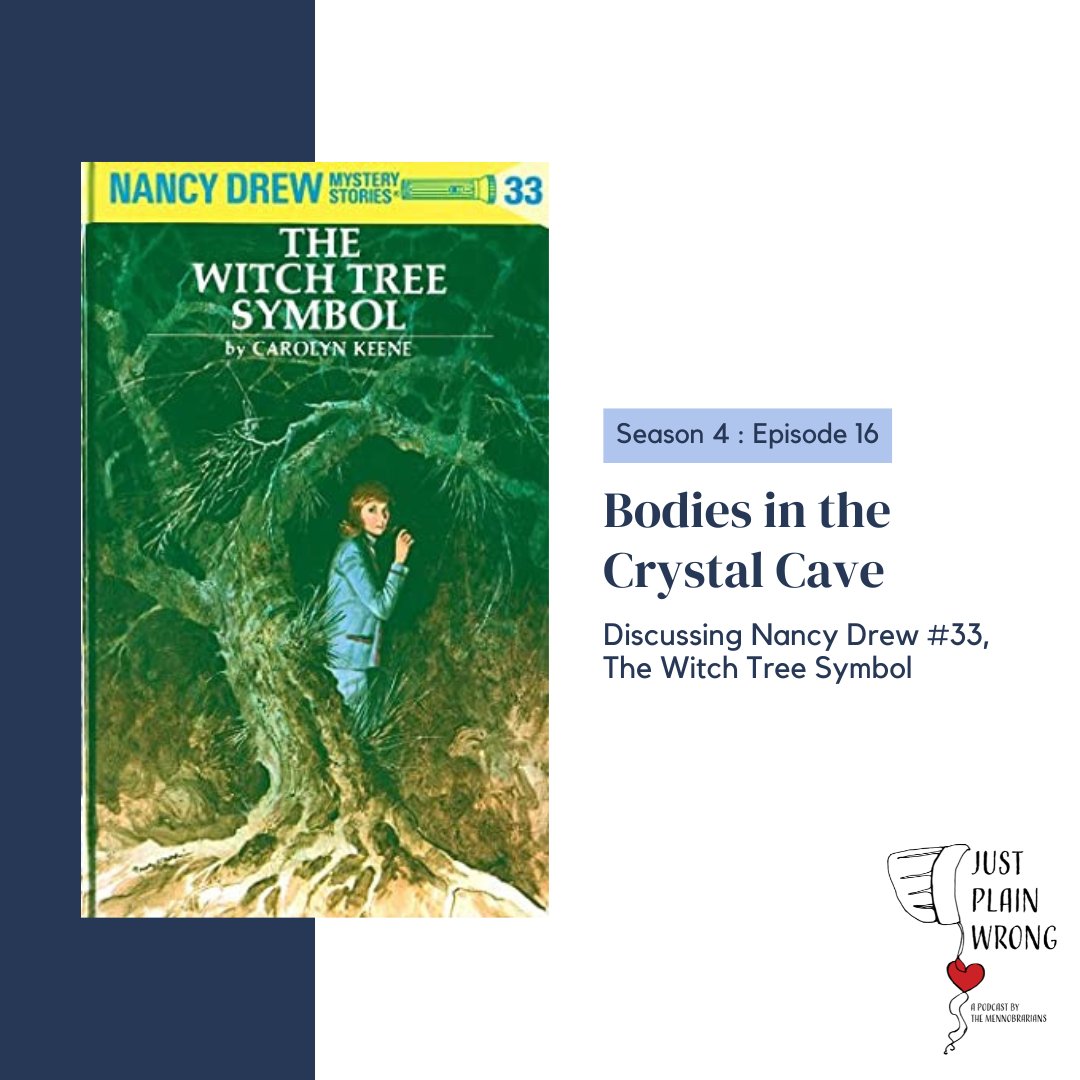 plainwrongpod's tweet photo. Our latest ep is available now! This week, we discuss Nancy Drew book #33, The Witch Tree Symbol, in which Nancy tracks a furniture thief in Amish country. https://t.co/SFVcz0ve7B