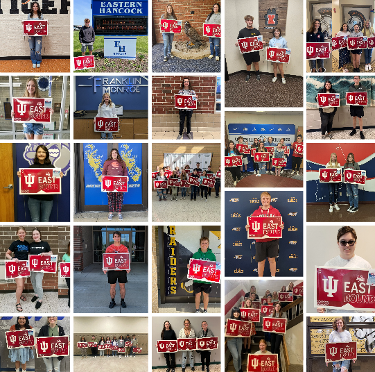 IUE_Admissions's tweet photo. 🐺🚗 That's a wrap on our @IUE_Admissions travels on #IUDay! 🐺🚗

We enjoyed our visits to:
🐺 5⃣0⃣+ schools
🐺 1⃣0⃣0⃣+ signs to students who have scheduled a New Student Orientation
🐺 5⃣0⃣0⃣ students!

Can't wait to see you this fall at @iueast! https://t.co/3NzmSWGiGC