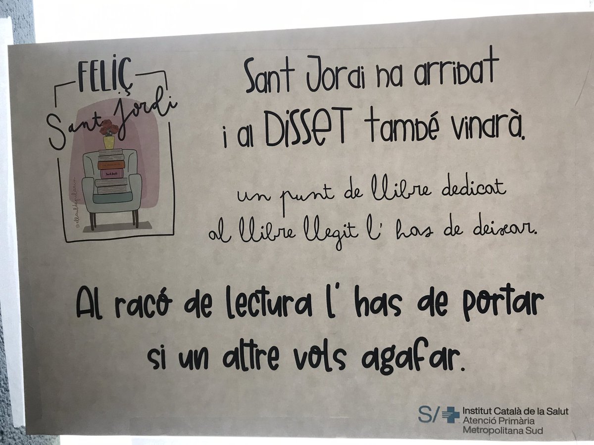 Pakijufe's tweet photo. Mireu quin goig fa la sala de professionals #Prat2 . Aprofitem aquestes dates per compartir espai, lectura, emocions i dedicatòries personalitzades. Fem Equip 💪🏻! @drivillafrias @cio_1974 @Emi_elPrat @NriaTuset1 @Coral_Barcelona @pat_aljo @elbauldepilarin https://t.co/rYVHF03RUl