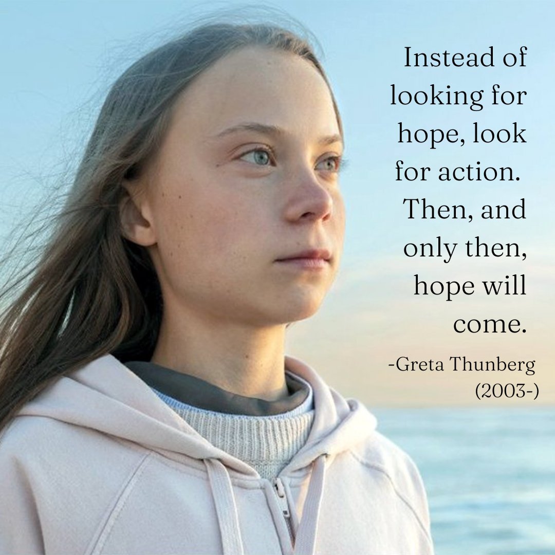 juniatapacs's tweet photo. In preparation for Earth Day, this week's #WednesdayWisdom is by environmental activist, Greta Thunberg. Thunberg is known for her blunt speeches in which she boldly criticizes world leaders for their failure to take sufficient action to address the climate crisis. https://t.co/uEwxvoeS0q