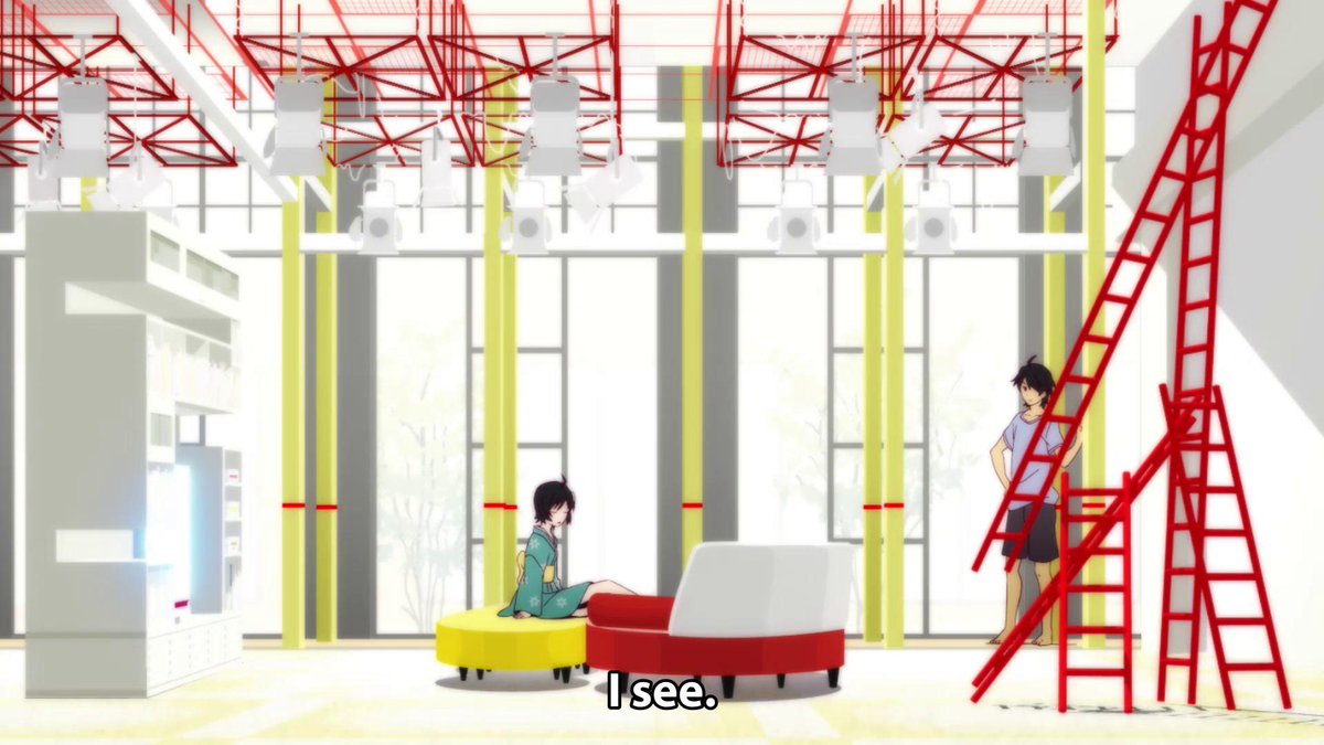 gatari_lines's tweet image. Nisemonogatari Episode 1:
I see.