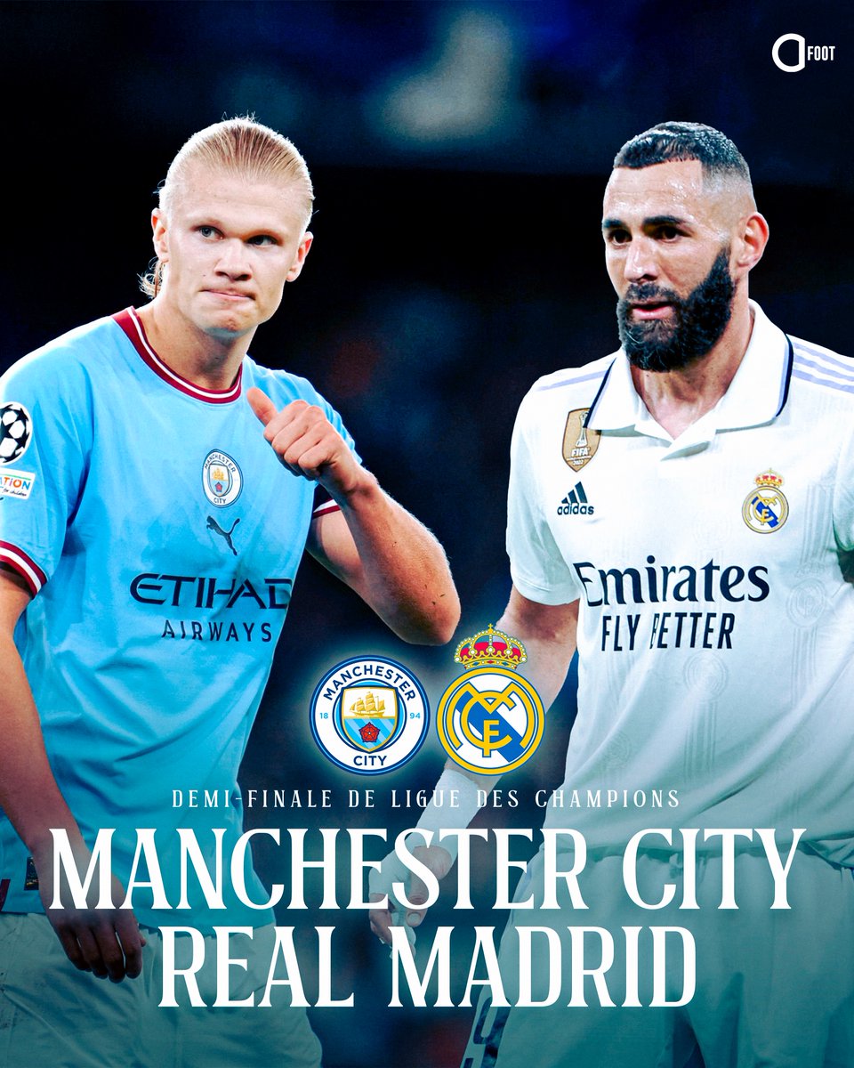 ActuFoot_'s tweet photo. Un choc CITY - REAL en demi-finale de LDC. 😍 https://t.co/yJCueY97JG