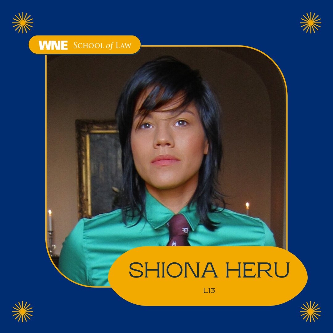 Western New England University School of Law alumna Shiona Heru (L’13) began addressing transgender rights in her scholarship while studying at the Law School and continued to develop throughout her practice. 

Read her latest work here: ow.ly/qv7x50NMSMR