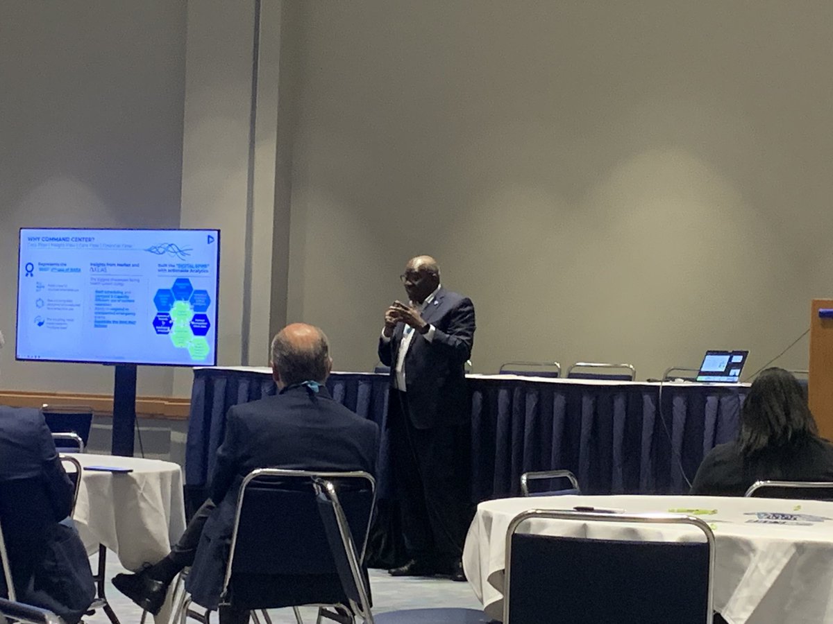 Chief digital officer Femi Ladega is talking  about our command center projects in Spain and US. Clinical staff will be able to react to changes and change behavior themselves before bottlenecks, inefficiencies or anomalies occur within the hospital. #Dedalus #himss2023