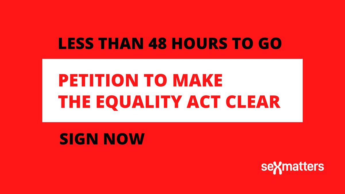 #MakeTheEqualityActClear

Our petition closes tomorrow!

✍️ petition.parliament.uk/petitions/6232…