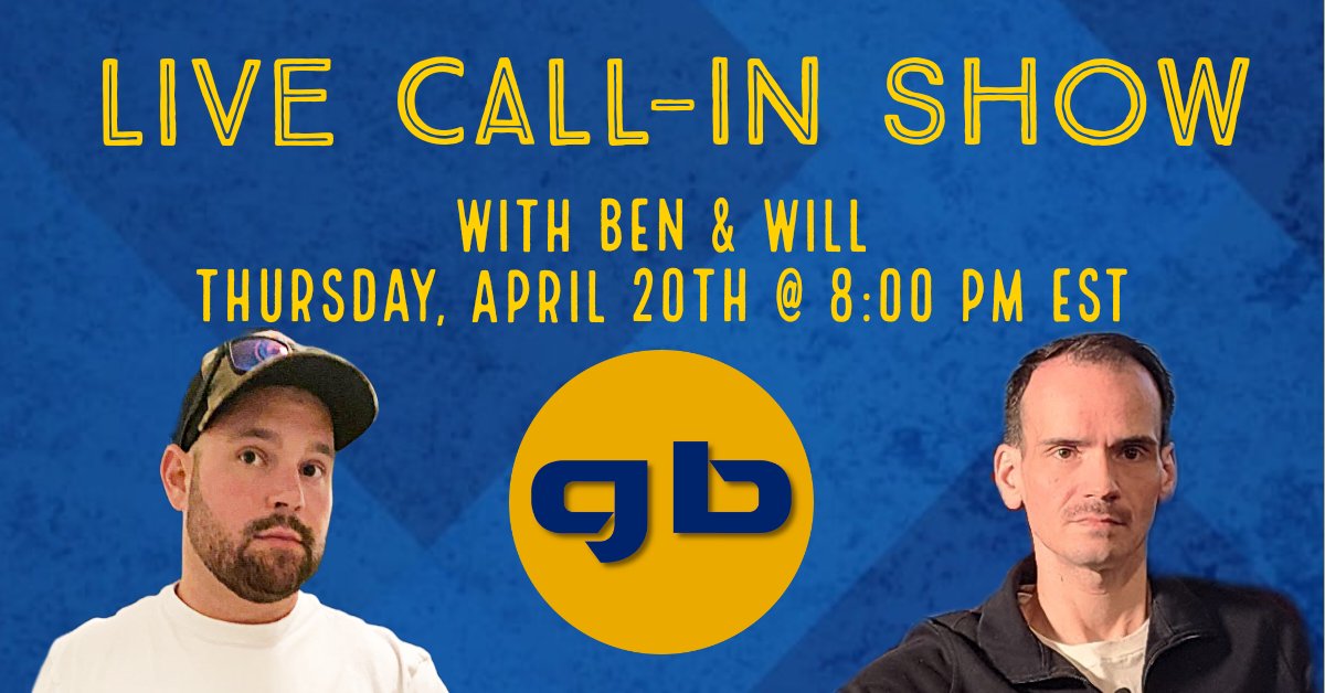 GoldBlueDude's tweet photo. Ben and Will are going LIVE tomorrow night @ 8:00 pm EST, talking college sports and taking your calls! Join us at https://t.co/qOhwiz7cAZ https://t.co/69qdwSqVkg
