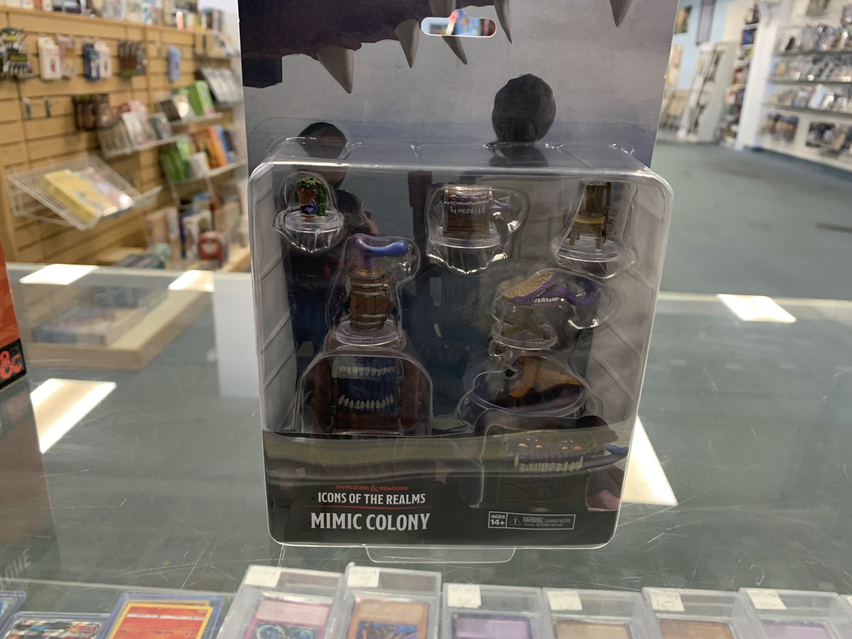 Dream_Wizards's tweet photo. Dream Wizards has received the new D&amp;D: Icons of the Realms Sand &amp; Stone booster packs and Wyvern. Also in today is the Mimic Colony and the massive Lord Soth &amp; Greater Death Dragon mini. #dnd https://t.co/WJRRosvqtu