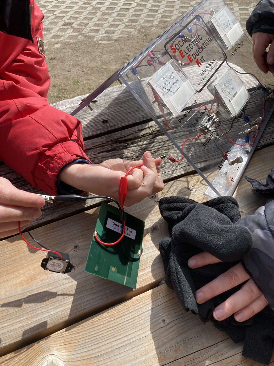 Students from <a href="/TDSB_AnnettePS/">TDSB_AnnettePS</a> and @TDSB_HPAS working together to power simple machines and create electricity using renewable energy. What kinds of renewable energy do you see in use? ☀️💨🪵<a href="/TOES_TDSB/">TOES_TDSB</a> <a href="/EcoSchoolsCAN/">EcoSchools Canada</a>