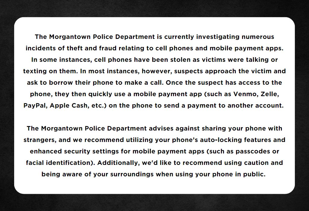 Morgantown Police Department (@morgantown_pd) on Twitter photo 