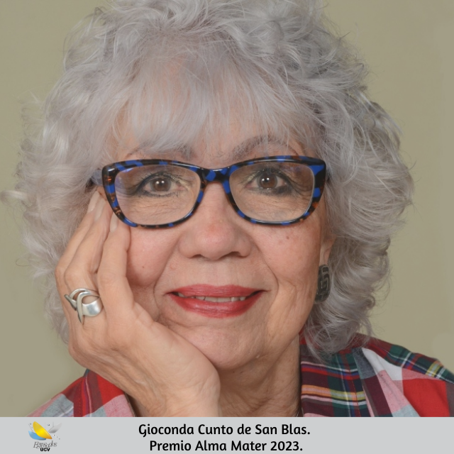 eucv's tweet photo. ¡Premio Alma Mater 2023! 🎓

Es un honor para la Asociación de Egresados y Amigos #UCV, anunciar que la ganadora por acuerdo unánime del jurado, es la Dra. GIOCONDA CUNTO DE SAN BLAS.

#EgresadosUCV @acfimanve https://t.co/le6ix4p0t4