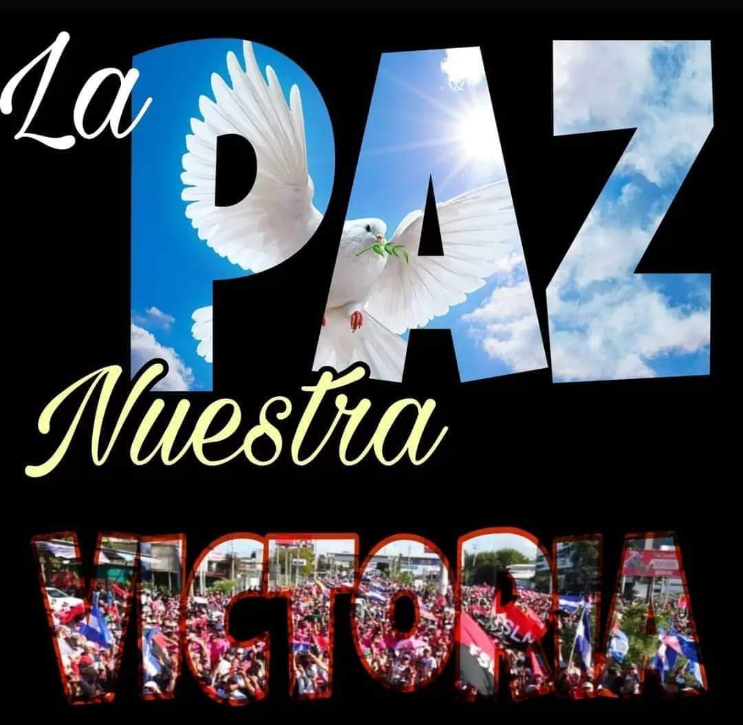 #19Abril Celebrando en Nicaragua el 🇳🇮 🕊 "Día Nacional de la Paz" 

Con la convicción que la Paz es el camino.
Seguiremos avanzando en Unidad, en Amor a Nicaragua 🇳🇮 la que Tod@s soñamos.
#UnidosEnVictorias
#LaPazNuestraVictoria
<a href="/FirmesP/">Firmes Por la Paz</a> <a href="/Agaton79/">αgαтσи☭ 🇳🇮🇵🇸🕊️</a> <a href="/FloryCantoX/">Flor y Canto 🇳🇮</a>