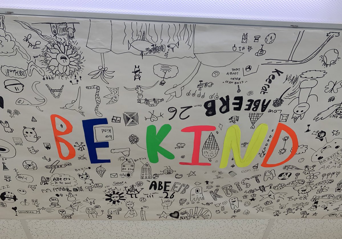 Saw this “Look Up” sign <a href="/abewrdsb/">Abraham Erb P. S.</a> today! 💜 Kindness really is everywhere! 💕🎉