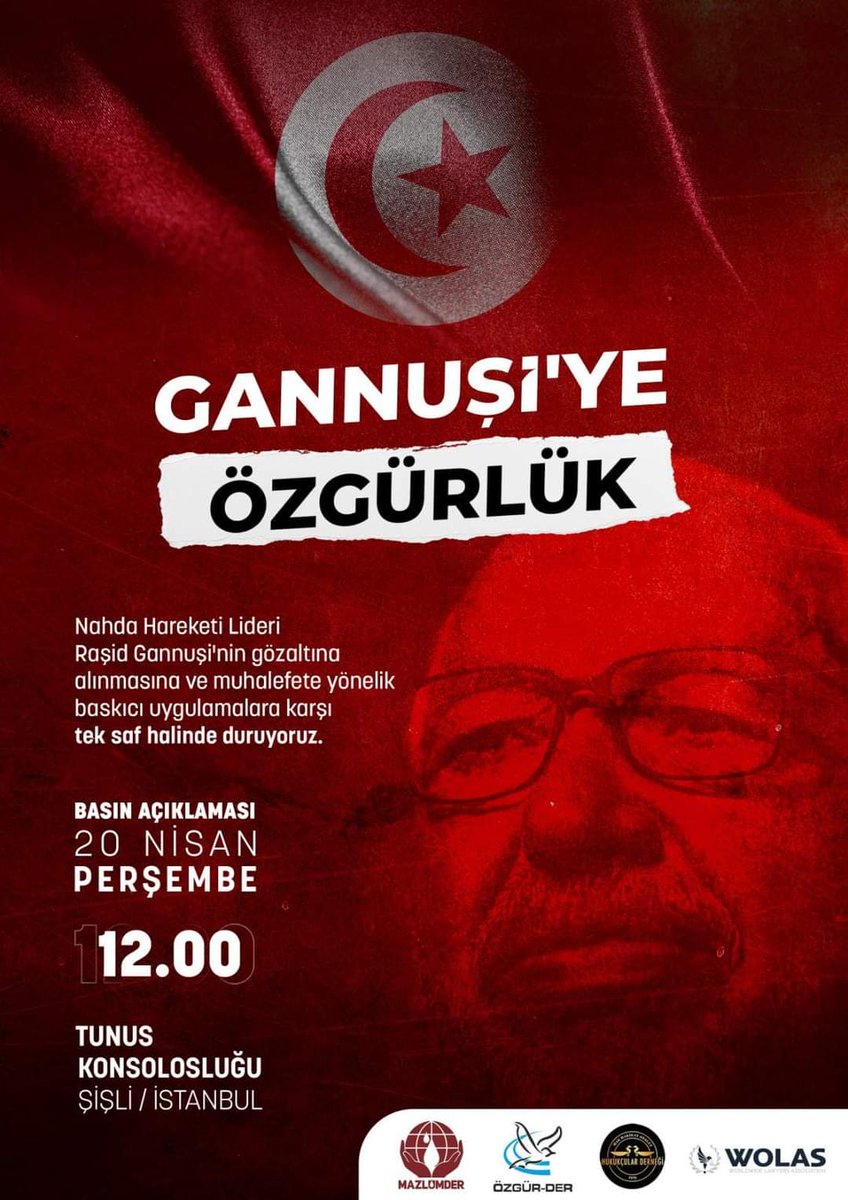 yassmineislammm's tweet photo. دعوة لمسيرة في اسطنبول بتركيا تضامنا مع المفكر الإسلامي المحترم ورئيس البرلمان التونسي الشيخ راشد #الغنوشي
#غنوشي_لست_وحدك https://t.co/cGcMRRSBxl