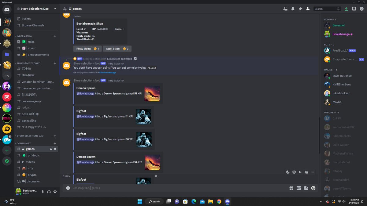 storyselections's tweet photo. Great time to join or discord. Kill some monsters and learn about our Dao. Join our Dao and get a Passage parchment 

https://t.co/MToCYNcFNk

#dao #story #artist #writers #reciprocoin https://t.co/zVVlckmQiK