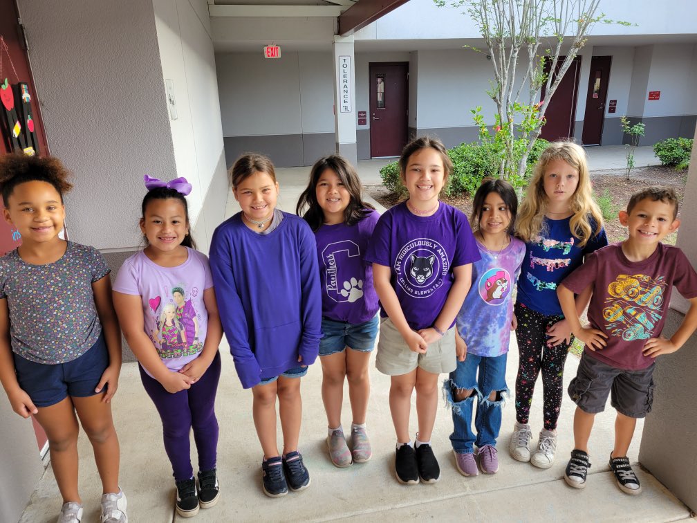 HCPSCollinsElem's tweet photo. Today was PURPLE UP DAY! 💜💜💜We love our military kids! #RidiculouslyAmazing #MOMC https://t.co/4urRYDxiof