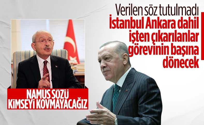 Çıkarılan Belediye Personelleri Hala BekliyorBu sese Duyarsız Kalmayın. Mağduriyetlerin Acilen Giderilmesi Bayrama İnsanların Mutlu Girmesi İçin Desteklerinizi bekliyoruz. <a href="/RTErdogan/">Recep Tayyip Erdoğan</a> <a href="/tcbestepe/">T.C. Cumhurbaşkanlığı</a> <a href="/iletisim/">T.C. İletişim Başkanlığı</a> <a href="/BY/">Binali Yıldırım</a> <a href="/suleymansoylu/">Süleyman Soylu</a> <a href="/osmannnurika/">Osman Nuri Kabaktepe</a> <a href="/tevfikgoksu/"></a> <a href="/avademyildirim/">Adem YILDIRIM</a> <a href="/ahmethamdicamli/">Ahmet Hamdi Çamlı</a>