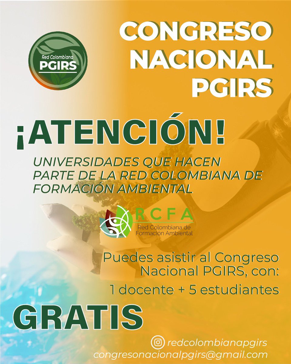 Red Colombiana de Formación Ambiental-RCFA tweet media