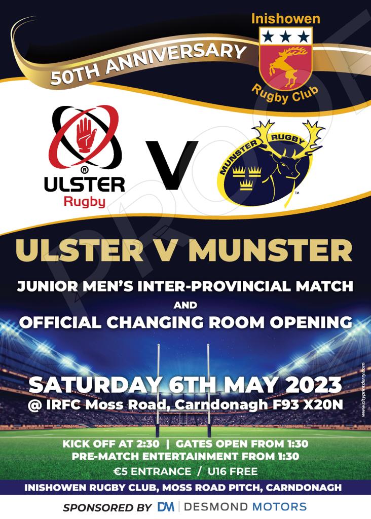 InishowenRFC's tweet photo. @UlsterBranch plans are well underway for May 6th Ulster vs Munster Junior Clubs Intetprovincial at Irelands most Northerly Rugby Club #Inishowen #Donegal #Irishrugby https://t.co/64N1FfIdGb