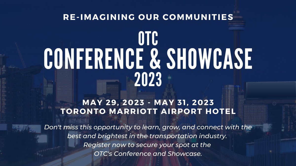 Don't miss the OTC's Conference &amp; Showcase in just 6 weeks! Join us for engaging presentations, networking opportunities, and more. otc.org/events/