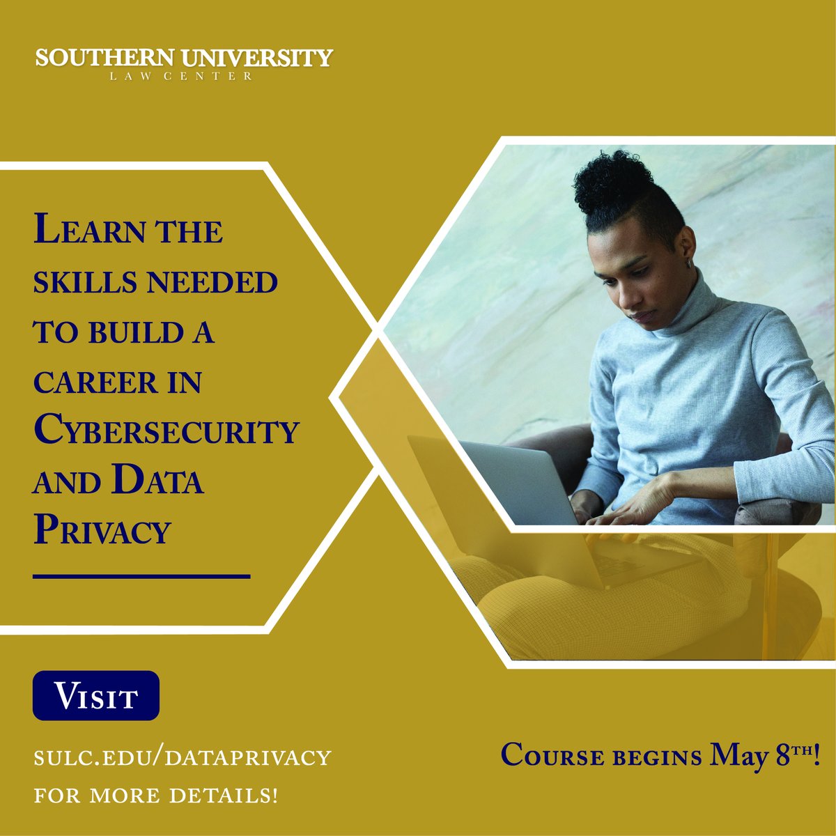 SouthernULaw's tweet photo. Our 8 week training session with @Charleswnnsboro  starts on May 8th. Secure your spot, and earn a certificate in Cybersecurity &amp; Data Privacy this spring!

Visit https://t.co/5oItctwPnr to register.

#SULC #DataPrivacy #Cybersecurity https://t.co/5KZlNNuiSo
