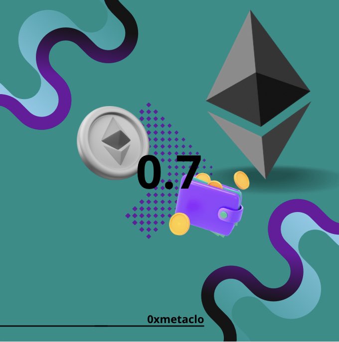 0xmetaclo's tweet photo. 0.7 $ETH giveaway !
If we hit 100 twitter followers i gave it to one of you.
Airdrop your ethereum wallet and follow and make change to win 0.7 $ETHER!
•
#Crypto #CryptoCommunity #Abitur #Ethereum #binance #CryptoTwitter #win #Airdrop https://t.co/InJRHEgbHn