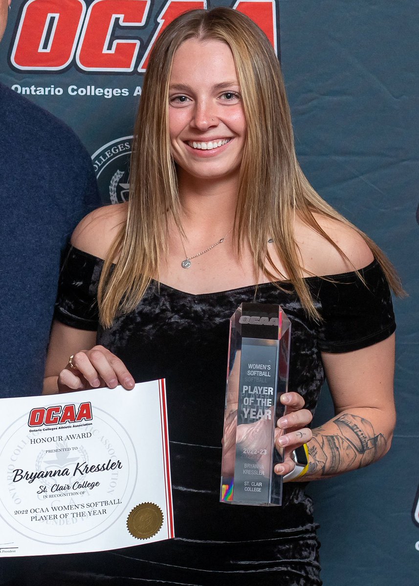 Saints Athletics (@stclairsaints1) on Twitter photo Congrats to <a href="/stclairsaints1/">Saints Athletics</a> Women’s Softball player Bryanna Kressler on being named <a href="/TheOCAA/">Ontario Colleges Athletic Association</a> Athlete of the Year saintsathletics.ca/general/2022-2… Congrats to <a href="/stclairsaints1/">Saints Athletics</a> Women’s Softball player Bryanna Kressler on being named <a href="/TheOCAA/">Ontario Colleges Athletic Association</a> Athlete of the Year saintsathletics.ca/general/2022-2…