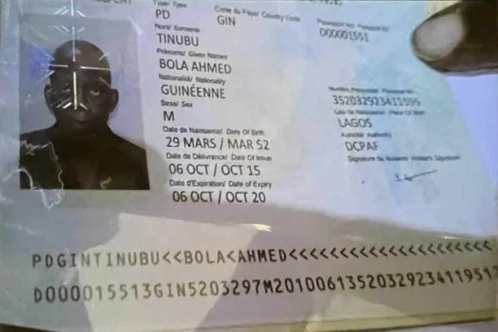 NNNewsMedia's tweet photo. BREAKING: Tinubu’s Guinean passport is “diplomatic passport”, Embassy confirms https://t.co/TRljDYmo2u https://t.co/PSnv1cU7T7