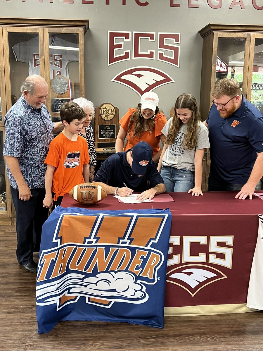ECSAthletics's tweet photo. Touchdown, Xander Carroll! 🏈🎉Join us in congratulating Xander Carroll on his signing to play football at Wheaton College! We can't wait to see you dominate on the field! #GoEagles
@wheatonfb #LetsRoll #NoRegrets #ForChristandHisKingdom https://t.co/5SGPBfG6HD