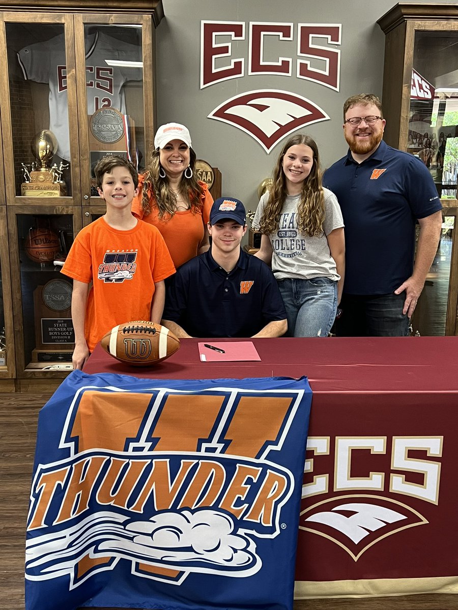 ECSAthletics's tweet photo. Touchdown, Xander Carroll! 🏈🎉Join us in congratulating Xander Carroll on his signing to play football at Wheaton College! We can't wait to see you dominate on the field! #GoEagles
@wheatonfb #LetsRoll #NoRegrets #ForChristandHisKingdom https://t.co/5SGPBfG6HD