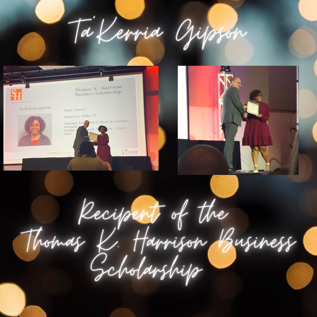 naba_shsu's tweet photo. It was some NABA excellence at the COBA Academic Awards Banquet! We would like to highlight some of our members who received scholarships at last night’s banquet. Congratulations Everyone!!! https://t.co/JZT8WtOcvc