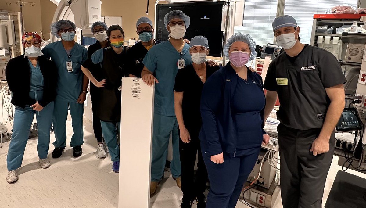 conformalmed's tweet photo. #FirstCLAAS in Texas! Congratulations to Dr. Amir Kashani and the staff at @memorialhermann for enrolling their first randomized patient in the CONFORM trial.
#epeeps #Cardiotwitter https://t.co/WaOMPteoL3