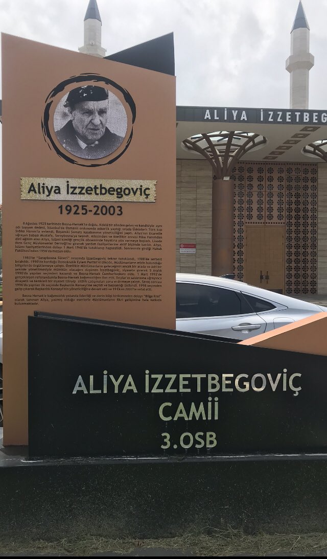kamiremlak's tweet photo. Bilge Kral ALİYA İZZET BEGOVİÇ Cami Sakarya Sögütlü 3.organize sanayi Bölgesi https://t.co/PP1pQCMsiR