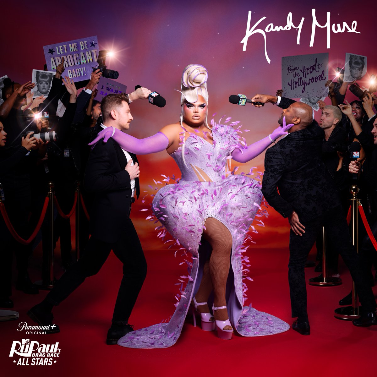 RuPaulsDragRace's tweet photo. TRUST, she has star quality! 🤩 

The producer herself, @TheKandyMuse, is getting all-started when #AllStars8 starts streaming MAY 12 on @paramountplus! 👠 https://t.co/X39XVVS1nJ