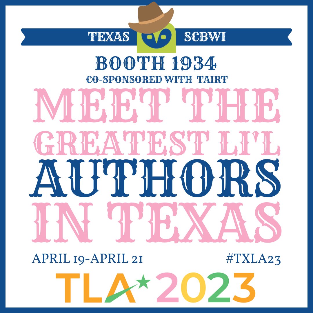 SCBWIAustin's tweet photo. Who has the greatest li'l #authors and #illustrators in Texas? We do! Come on by the Texas SCBWI &amp; Texas Authors and Illustrators Round Table booth and meet them all! @TXLA @scwbi #txla23 #kidlit #writers https://t.co/7giCGHbrvY
