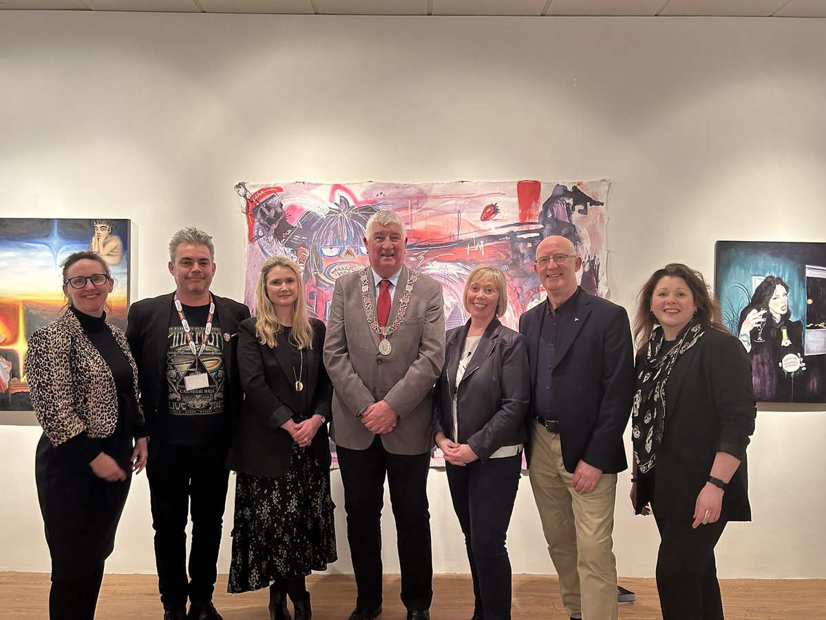 Rose_MTU_CCAD's tweet photo. Arts Rich MTU @MTU_ie at the James Barry Gallery today. Make sure to visit Chrysalis, the 3rd year Fine Art Exhibition @MTU_Crawford. 
Launch of @Story_MTU International Student Doc festival…2 more days of screenings, symposium, networking and awards. Supported by @MTUArtsOffice https://t.co/wER8qYpvJd